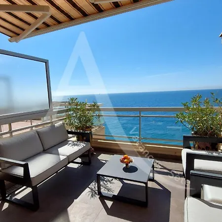 Apartment Duplex Avec Double Terrasse 1ere Ligne De Mer, Wifi Et Climatisation *